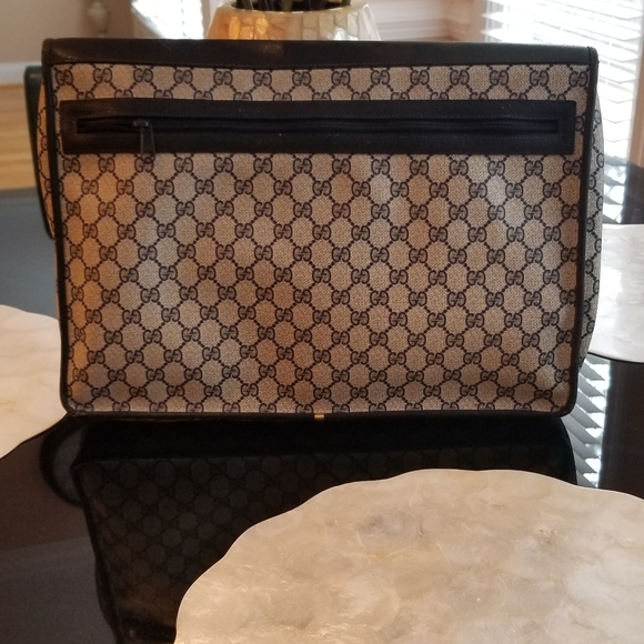 💯 GUCCI Vintage Briefcase/Portfolio/Laptop Case - Picture 2 of 13